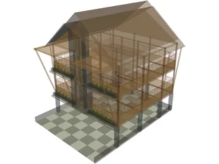 Bamboo Cafe 3D Model