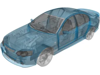 Ford Falcon XR8 3D Model