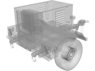 Military Mobile Generator 3D Model