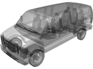 Ford E150 (2009) 3D Model