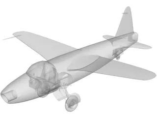 Heinkel He 178 3D Model