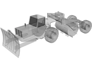 Tree Breaking Modified Truck 3D Model