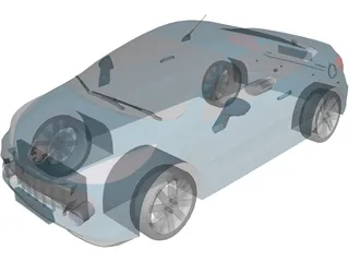 Peugeot 207 CC 3D Model