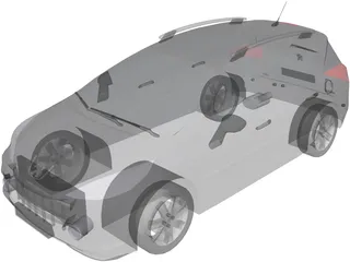 Peugeot 207 SW 3D Model