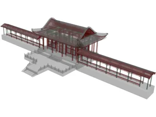 Chinese Building 3D Model