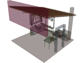 Rural House 3D Model