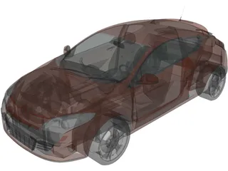 Renault Megane (2008) 3D Model