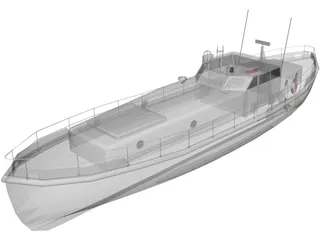 Solent Class Lifeboat 3D Model