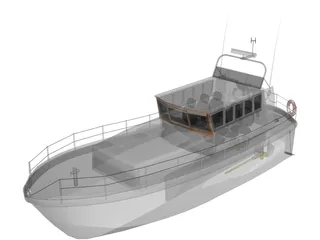 Mersey Class Lifeboat 3D Model
