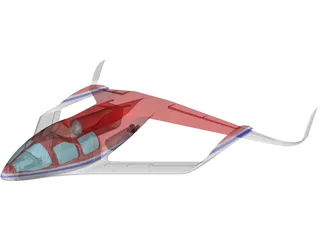 Experimental VTOL Plane 3D Model