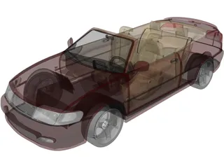 SAAB 9-3 Convertible 3D Model