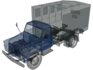 GAZ 52 Truck 3D Model
