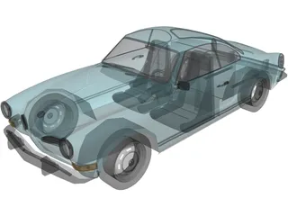 Volkswagen Karmann Ghia (1970) 3D Model