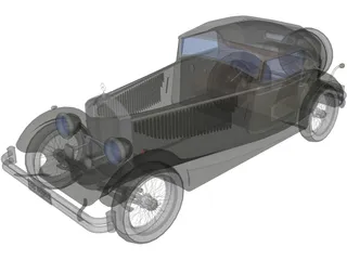 Mercedes-Benz SSK (1928) 3D Model