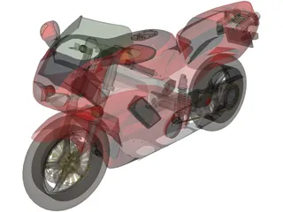 Honda 750 NR 3D Model