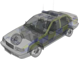 Volvo 850 Police 3D Model