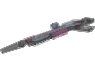 Laser Rifle 3D Model