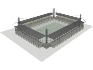 Europe Stadium 3D Model