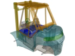 Forklift 3D Model