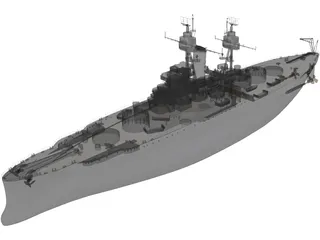 USS Oklahoma 3D Model