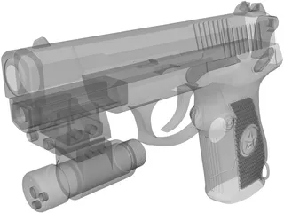 Pistol 92 Type 3D Model