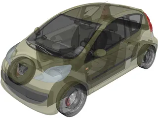 Peugeot 107 3D Model