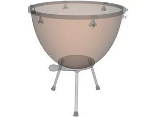 Timpani Drum 3D Model