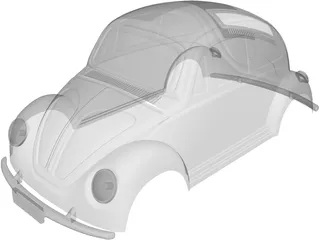 Volkswagen Beetle Body 3D Model