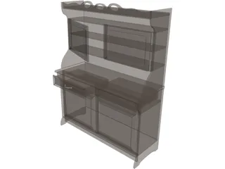 Cabinet Old 3D Model