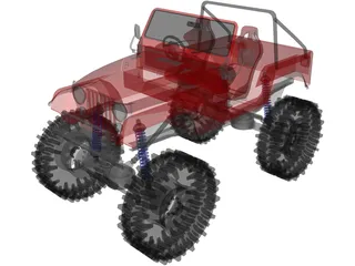 Jeep CJ-7 (1976) 3D Model