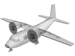 CASA C212-200 Aviocar 3D Model