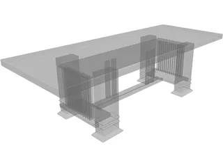 Table Dinning Room 3D Model