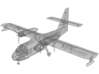 Canadair CL-215 Firefighting 3D Model
