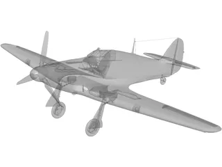 Hawker Hurrikane Mk1 3D Model