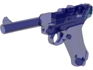Luger P38 3D Model