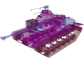 M48 A3 Patton 3D Model