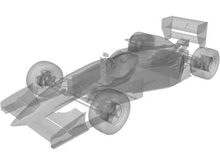 F1 McLaren MP4/8 3D Model