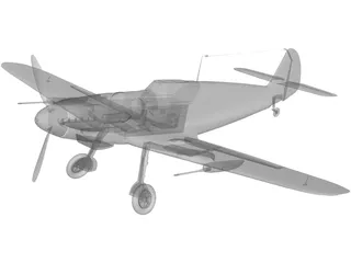 Messerschmitt BF-109G 3D Model