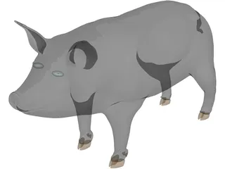 Pig 3D Model