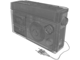 Radio Cassette Sanyo M270F 3D Model