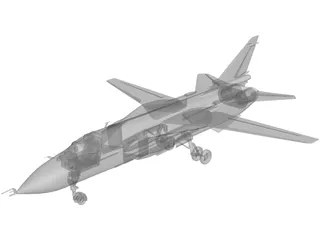 Sukhoi Su-24 Fencer C 3D Model