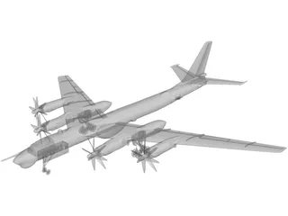 Tupolev Tu-95 Bear 3D Model