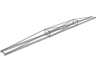 60 Ft Conveyor Truss 3D Model