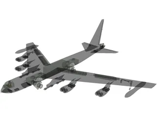 Boeing B-52 Stratofortress 3D Model