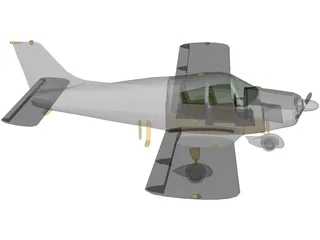 Piper PA-28 Cherokee 3D Model