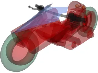 Akira Bike 3D Model