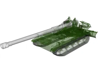 M110 A2 (203mm) 3D Model