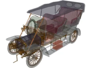 Rolls-Royce Silver Ghost 3D Model