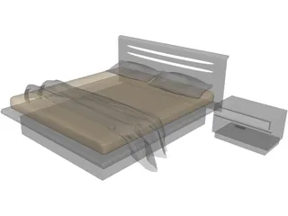 Bed Antanta 3D Model