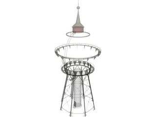 Water Tower 3D Model